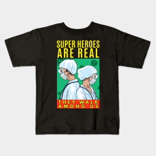 Covid 19 Heroes Kids T-Shirt